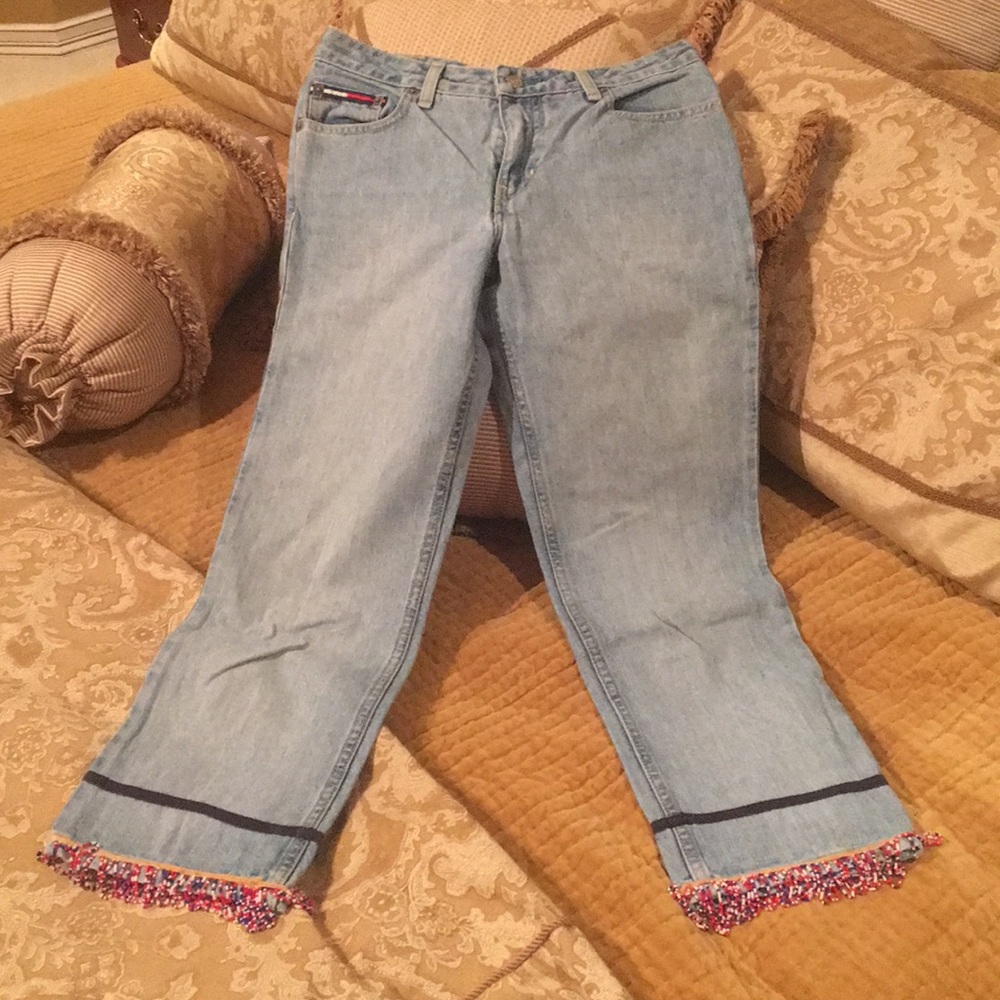 Tommy Capri Jeans With Beading Junior 5 (like 2)